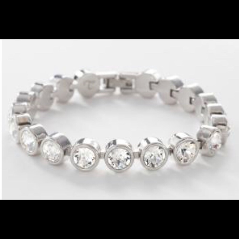 Touchstone Crystal by Swarovski Ice Bracelet White